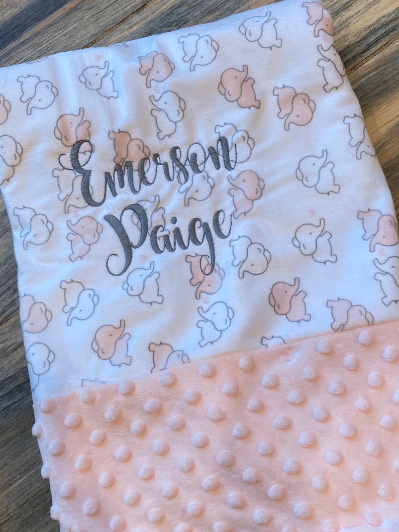Personalized Embroidered Baby Blanket Baby Gift Baby Shower Etsy
