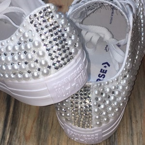 PEARL ENCRUSTED Bride Shoes, Groom Shoes, Embroidered Wedding Shoes ...