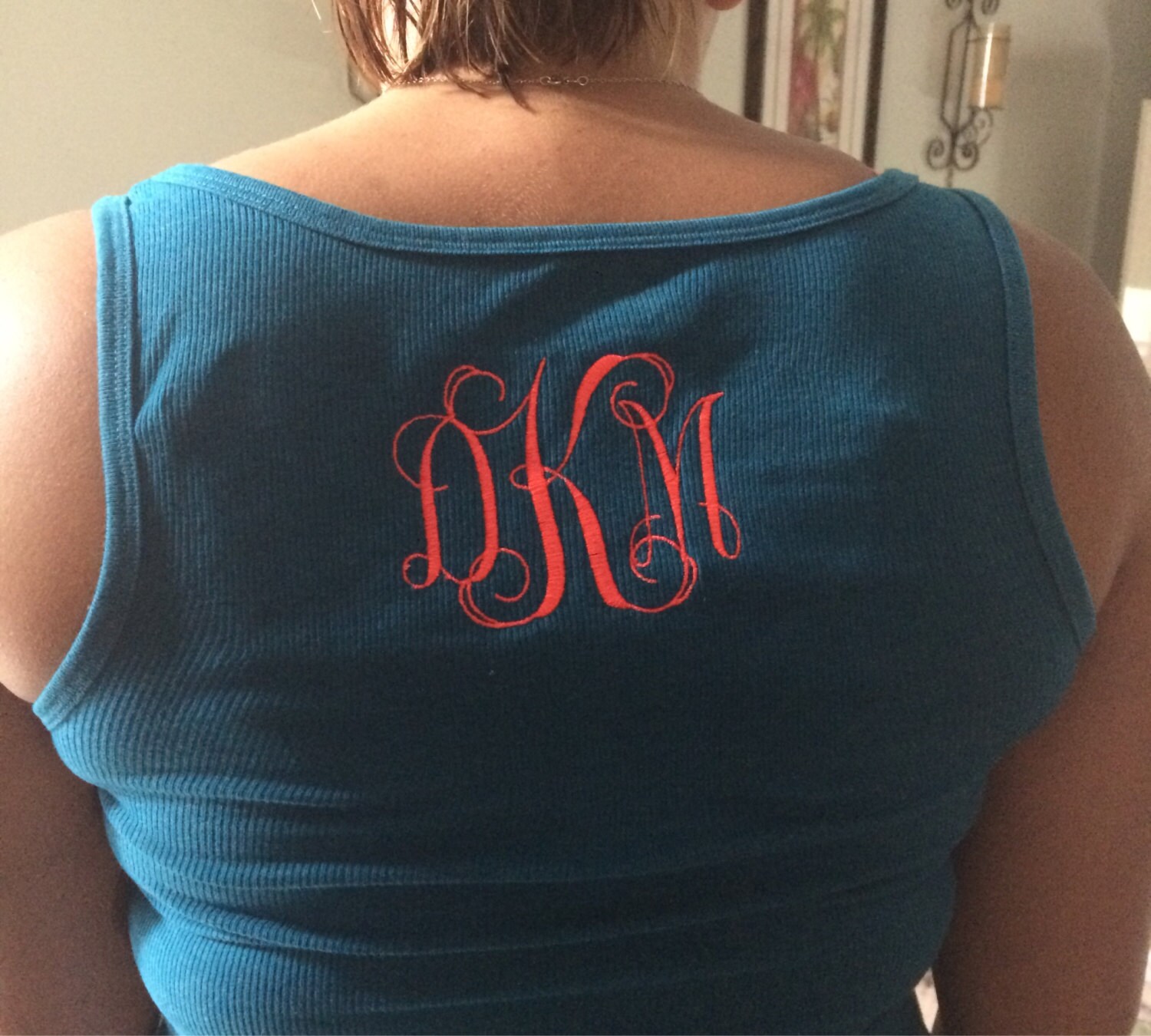 Embroidered/Monogrammed Tank Top woman clothing woman's Etsy