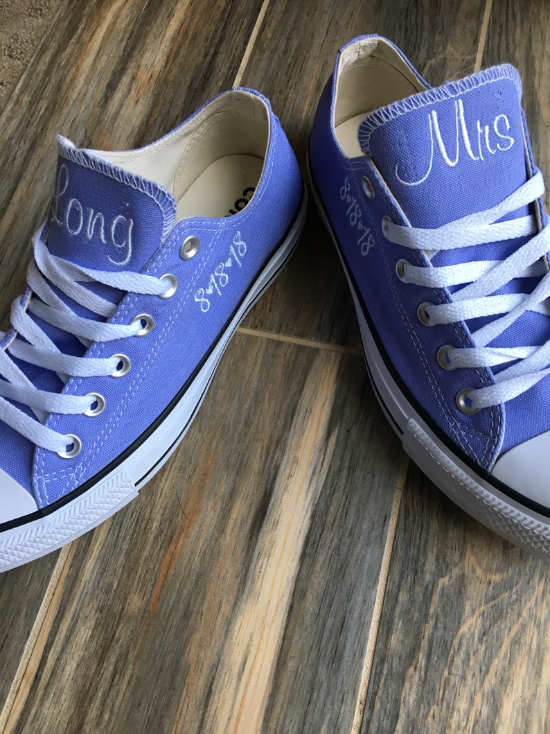 Bride Shoes Groom Shoes Wedding Embroidered Sneakers. Groom Etsy