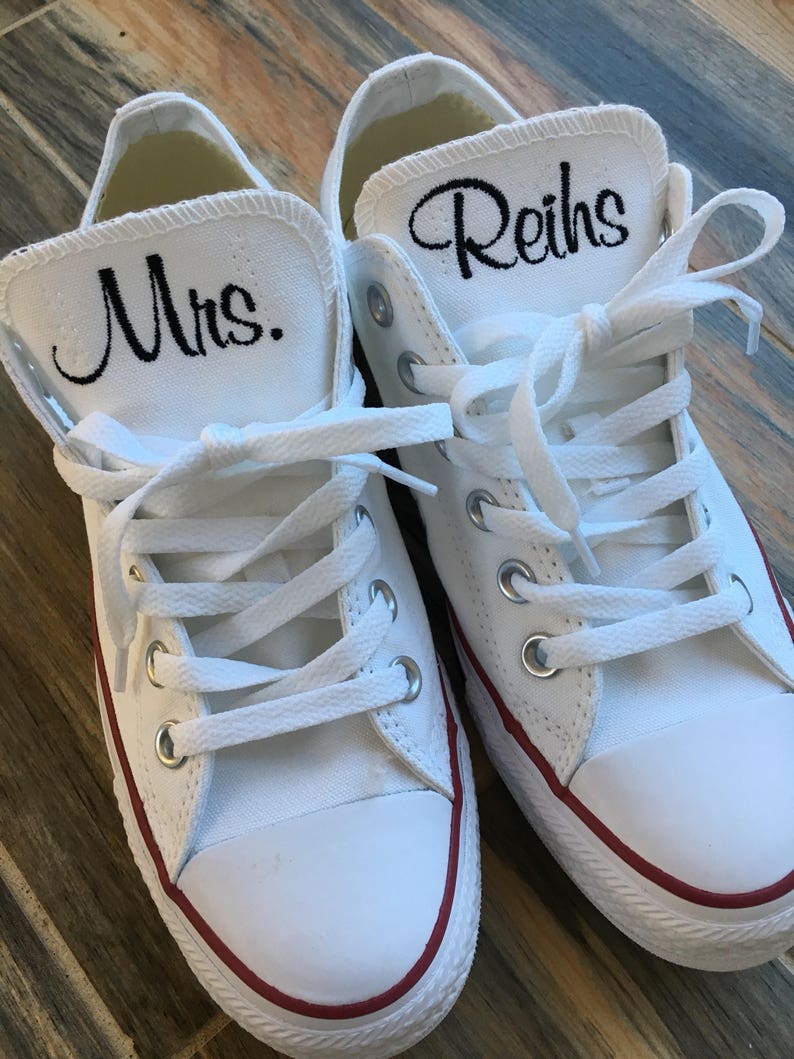 bride and groom converse shoes