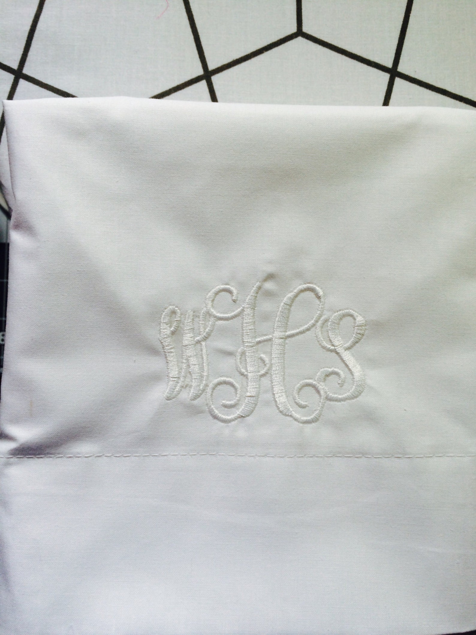 Embroidered Pillow Cases Monogram pillowcase pillowcase set Etsy