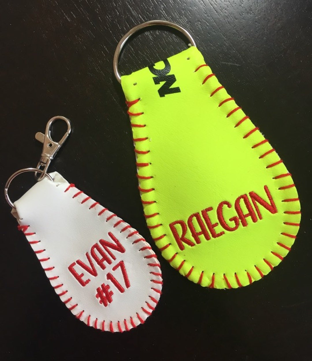 Softball Bag Tag, Sports Bag Tag, Luggage Tag, Keychain, Softball