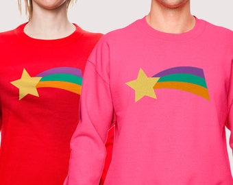 Shooting Star sweatshirt (Pink or Red)