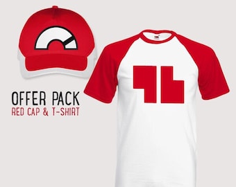 OFFER PACK Red Champion Trainer T-Shirt and Cap