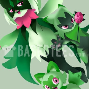 Leaf Cats Grass starters fanart T-shirt image 3