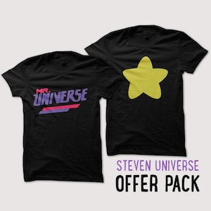 Steven Universe Greg and Rose OFFER PACK 2 tshirts - Mr Universe and Star tshirt