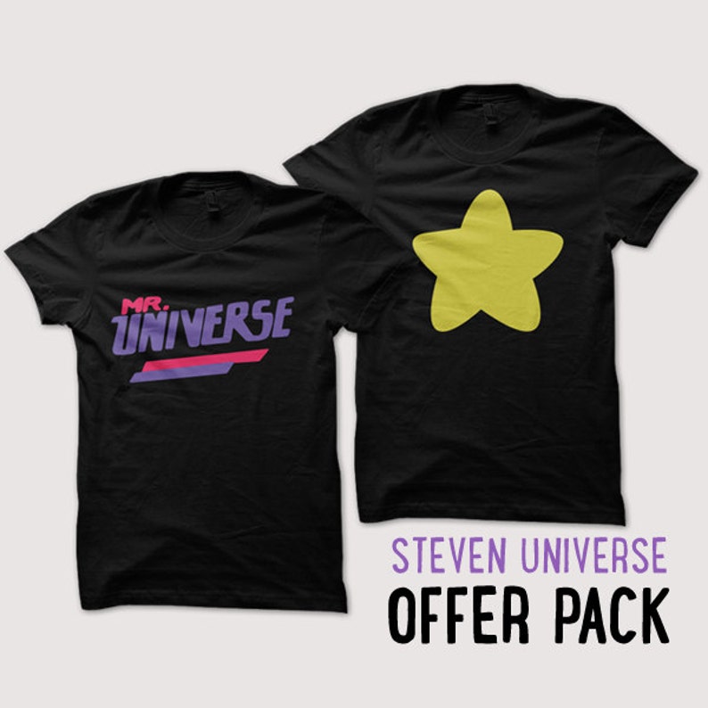 Steven Universe Greg and Rose OFFER PACK 2 tshirts - Mr Universe and Star tshirt image 1
