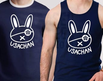 Usachan Tanktop oder Ringer-T-Shirt (dunkelblau oder schwarz)