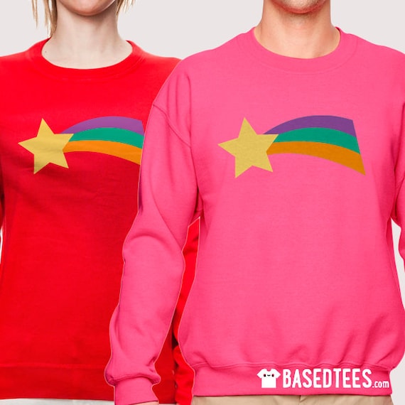 pink and red sweatshirt