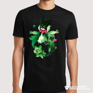 Leaf Cats Grass starters fanart T-shirt Black