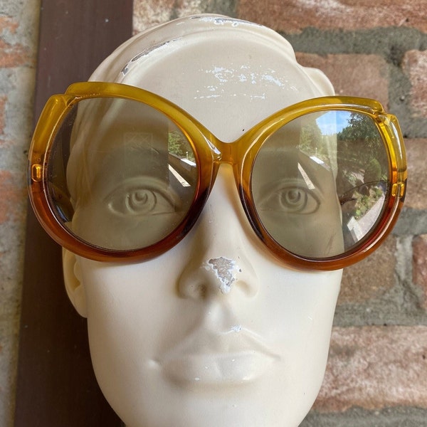 Lunettes de soleil femme surdimensionnées, teintes vintage, lunettes de soleil dior vintage, monture sculptée, yeux d'insectes, style Iris Apfel, vintage Dior, lunettes de soleil s70