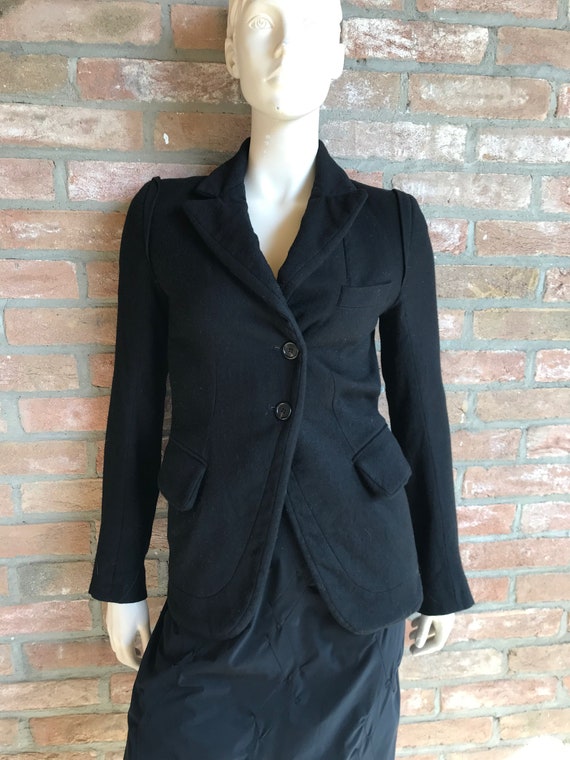 Ann Demeulemeester vintage black blazer, size smal