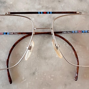 Lozza Martini Racing Acropolis 80s Frame, Italian Rally Eyewear, Ultra Thin Satin Silver Metal, luxury Enamel Detail image 1