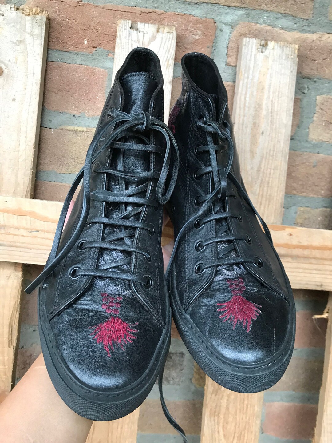 Gucci × Vintage Vintage Gucci Leather Dress Shoes Cap Toe