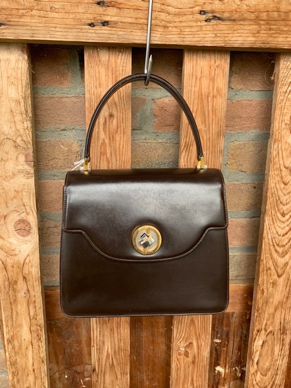 Gucci vintage black leather bag 2025