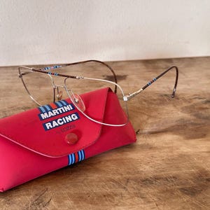 Lozza Martini Racing Acropolis 80s Frame, Italian Rally Eyewear, Ultra Thin Satin Silver Metal, luxury Enamel Detail image 10