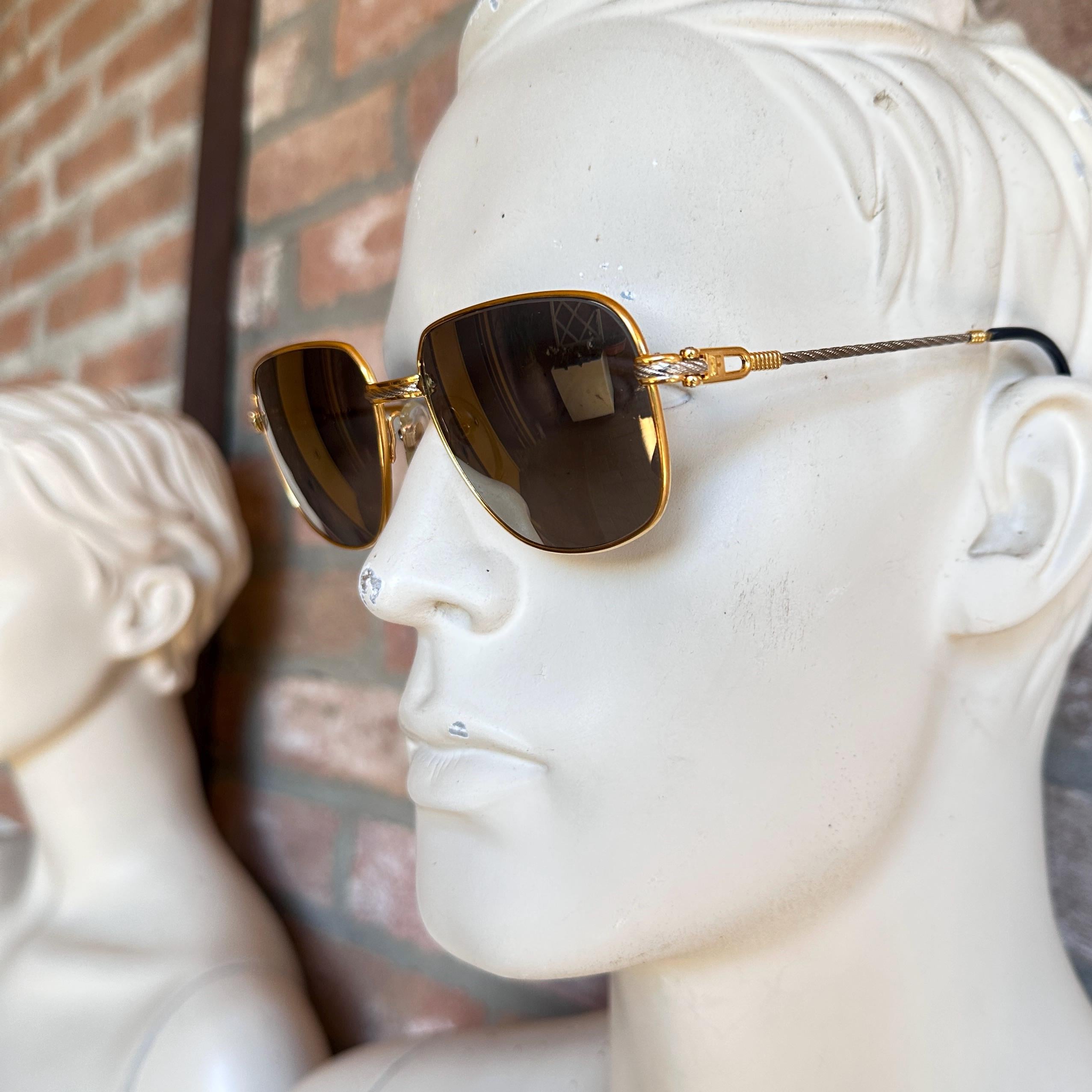 FRED Zephir 135 Sunglasses, Bicolor Wire Design, Zeiss Polarized