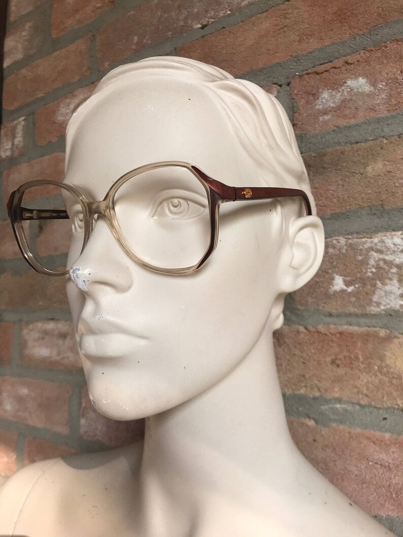 gucci clear glitter glasses
