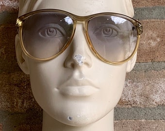 Lunettes De Soleil Vintage Terri Brogan 8637 - Années 80, Monture Plastique Verte, Forme Goutte, Italie