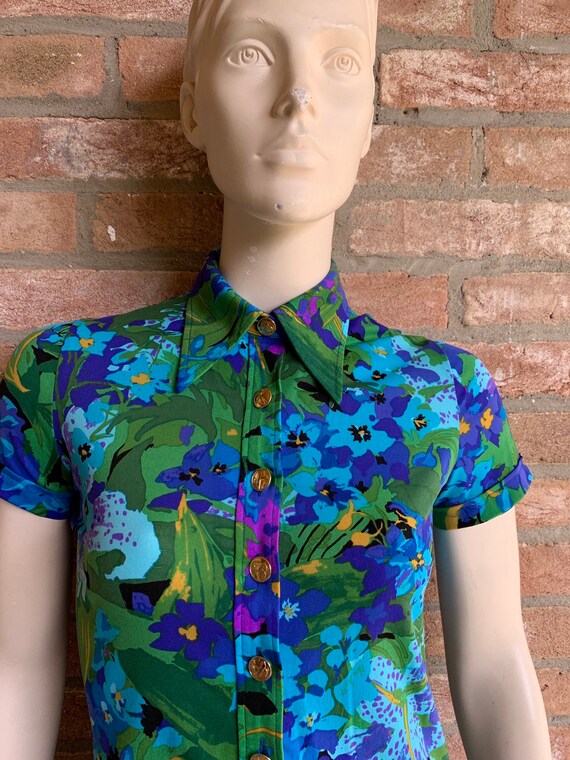 Ken Scott vintage dress, summer dress, floral patt