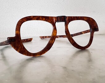 Pierre Cardin Rare Foldable Eyeglasses 70s Vintage, Original Case, Old Money Intellectual Style, Collector Frame