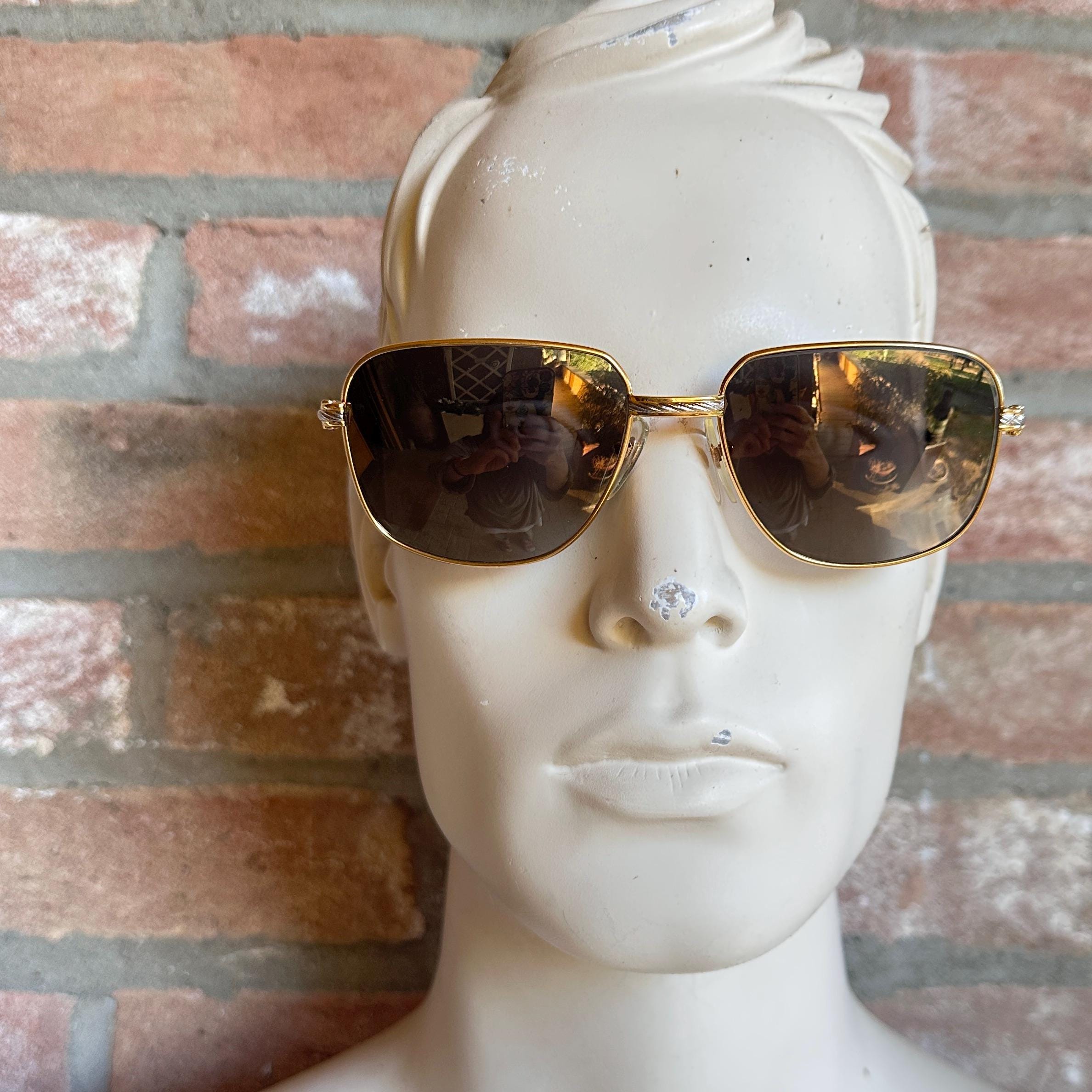 FRED Zephir 135 Sunglasses, Bicolor Wire Design, Zeiss Polarized