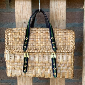 Roberta di Camerino vintage handbags, woven straw handbag, early 60's, rare, collector item, please read description for conditions image 1