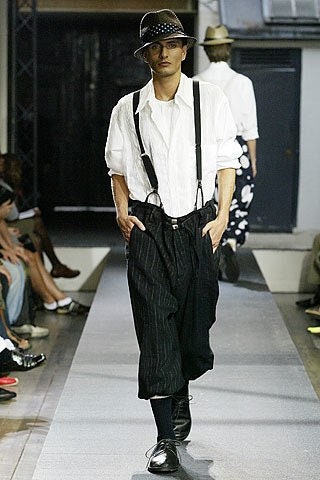 Yohji Yamamoto Pour Homme Vintage Linen Rayon Black Pinstripe