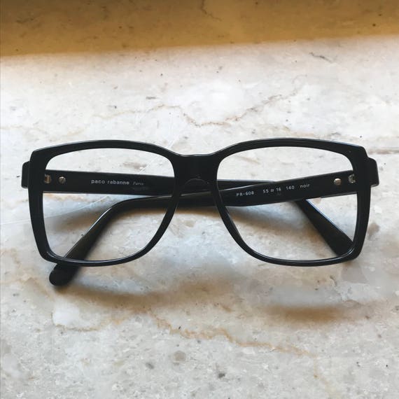 Black nerd, geek vintage eyeframe, glasses, nos, … - image 1