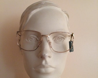 NOS woman eye frame, gold filled spectacle frame, vintage women, gold metal, ultralight