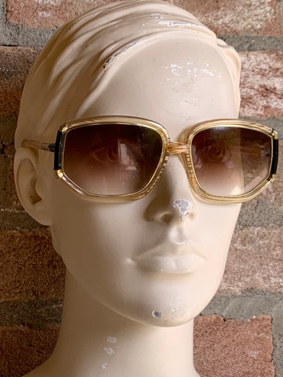 Oversize sunglasses, Ted Lapidus sunglasses, genui