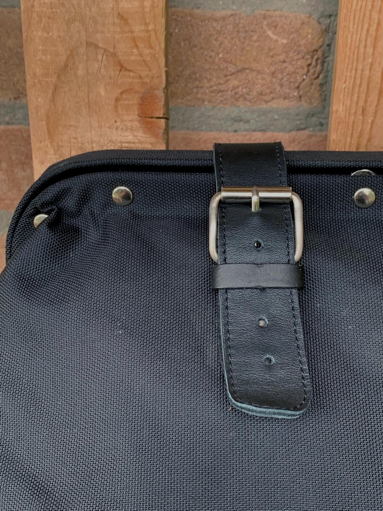 Helmut Lang Overnight Bag Large, 90s Vintage NOS, Black Cordura