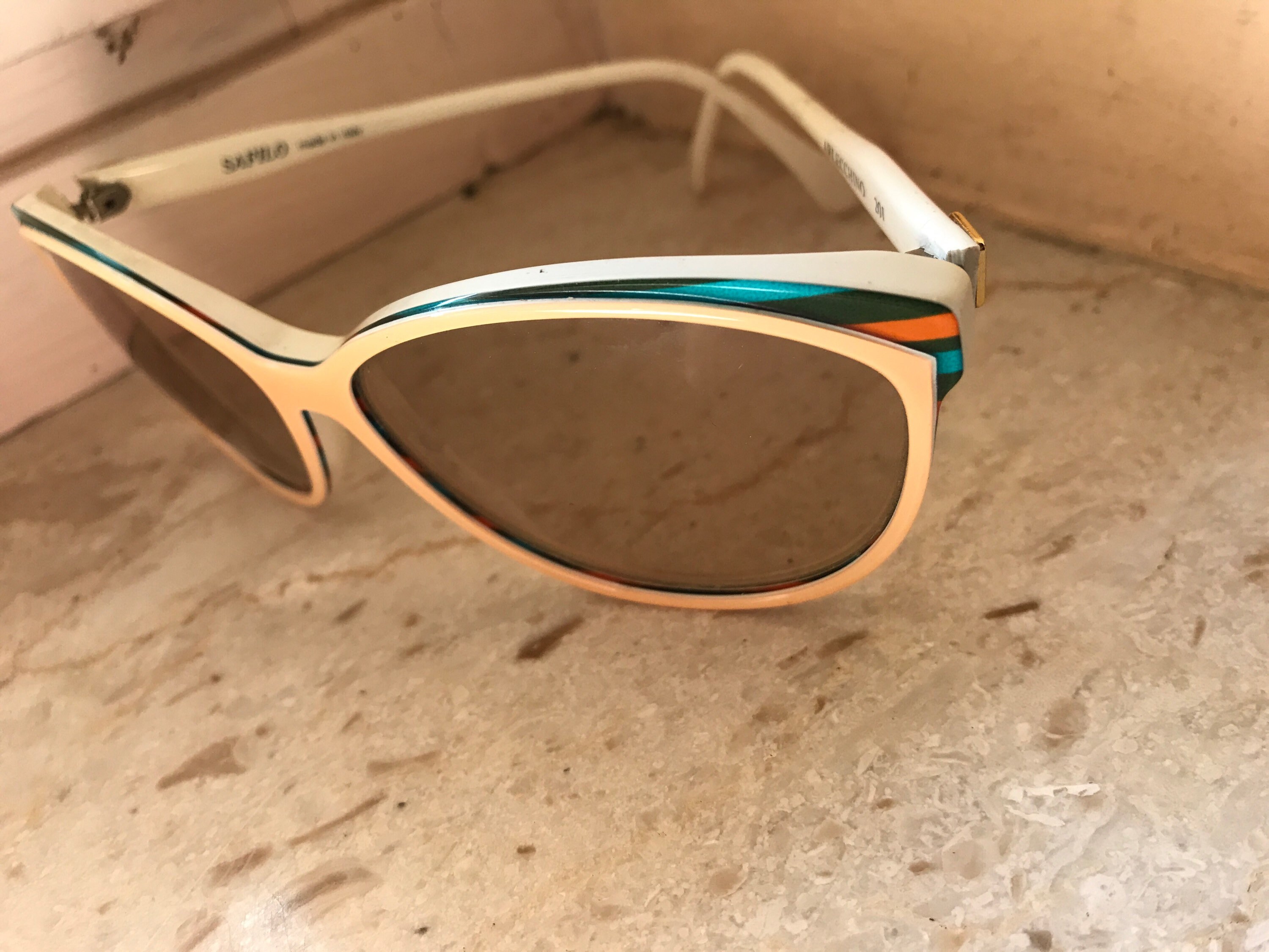 Safilo Vintage Glasses Frame mod. Lady 4509 Half Rim Butterfly Oversized Italy Butterfly Silver Vintage Eyeglasses Women for sale | eBay main image 4
