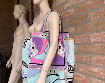 EMILIO PUCCI Tote Towel Clothes Multi Colour Small Bag Etsy