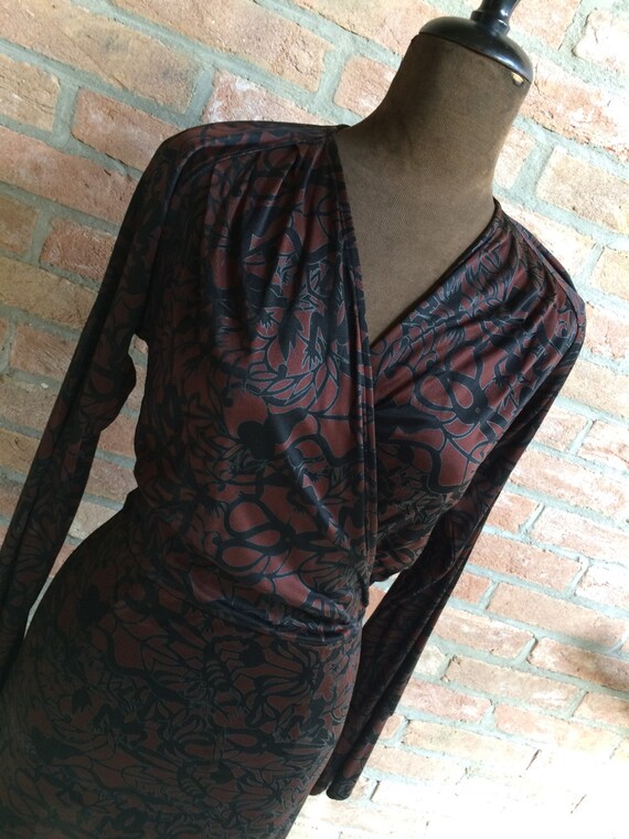 vintage dress, 1990 CoSTUME NATIONAL, tribal patte
