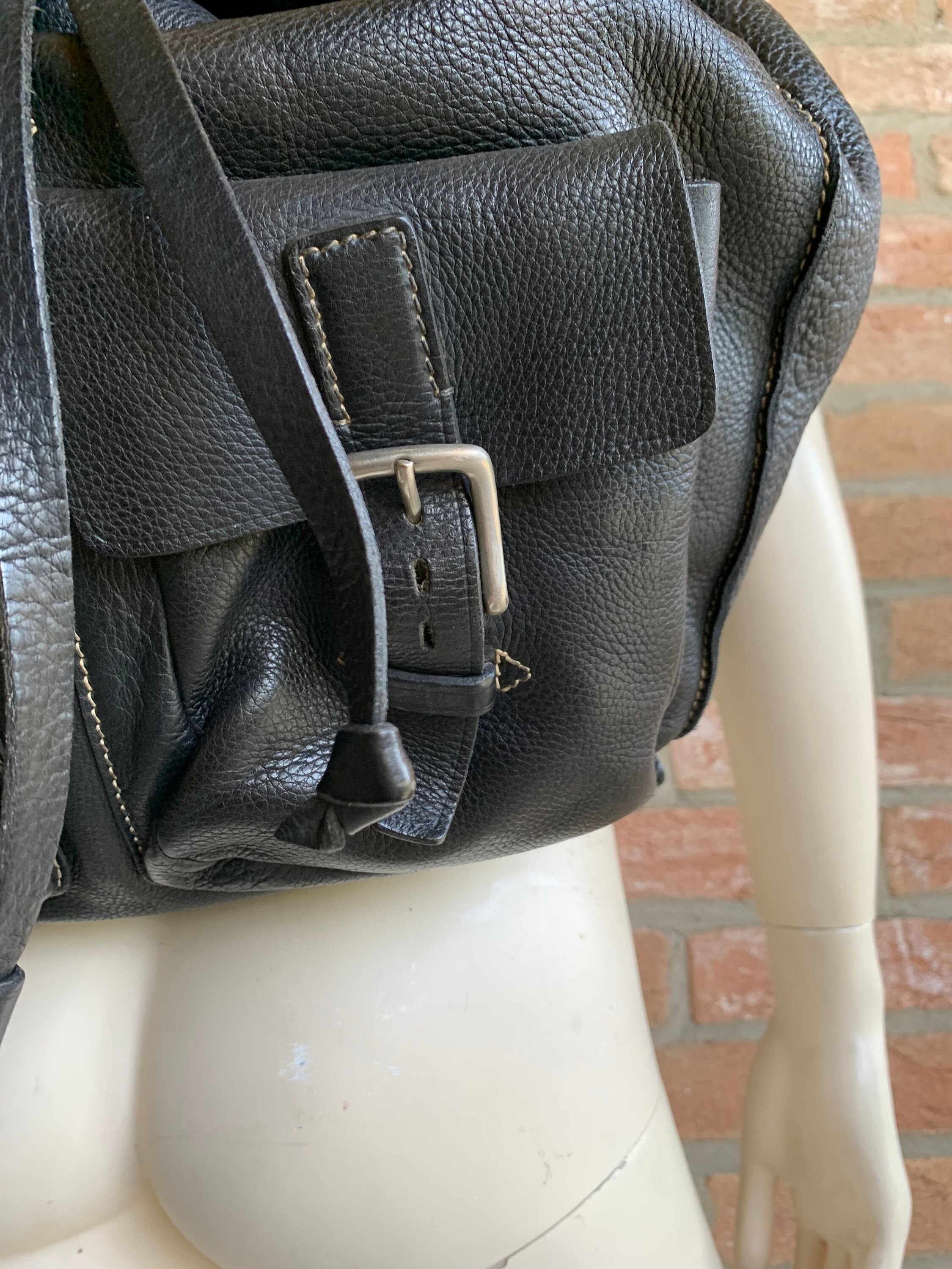 MIU MIU Vintage, Large Backpack, Black Leather, , Early 90s MIU MIU Vintage, Large Backpack, Black Leather, , Early 90s