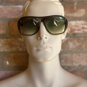 Dior Monsieur Vintage Sunglasses | High-Quality New Lenses | 1980s Men's Designer Eyewear, dark green hue, pre-loved, excellent condition
