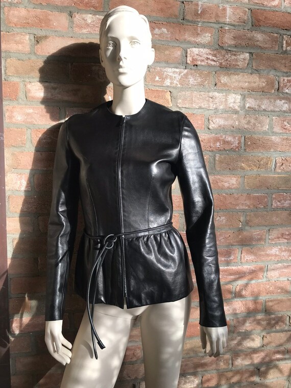 gucci black leather jacket