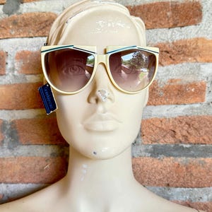 Gianni Versace sunglasses, vintage 80s eyewear, new old stock, rare Italian sunglasses