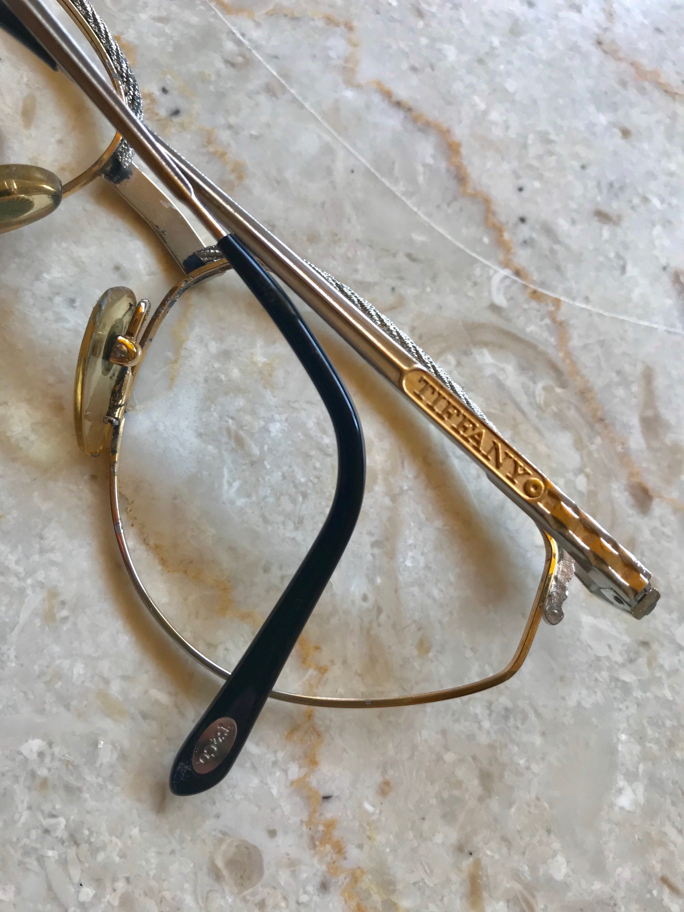 Tiffany Vintage Eyeglass Frame, Vintage 90s, Crystal-encrusted