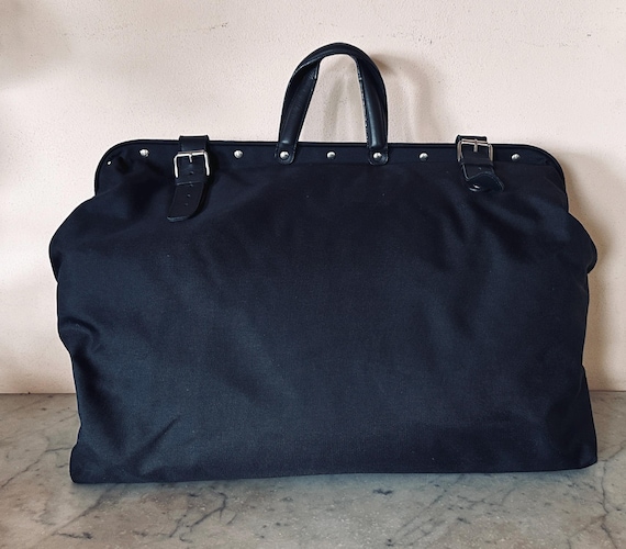 Helmut Lang Overnight Bag Large, 90s Vintage NOS, Black Cordura