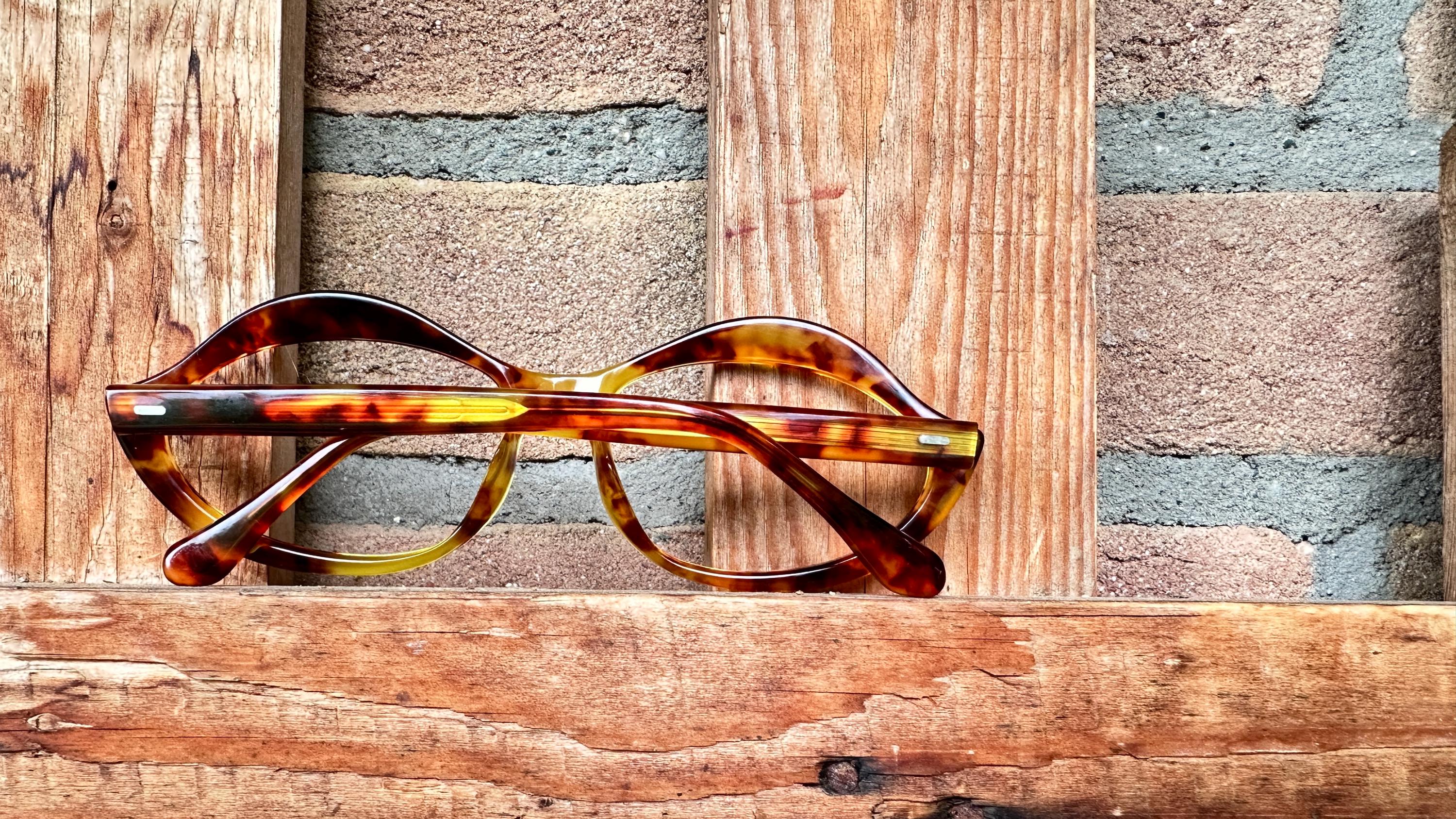 Pierre Cardin C25 Lips Sunglasses 1960s NOS, Tortoiseshell Frame