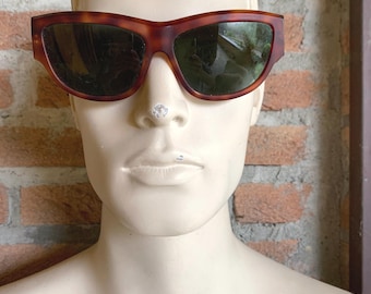 Ray-Ban B&L Onyx vintage sunglasses, 1980s tortoise brown frame, men designer eyewear, made in USA, excellent condition