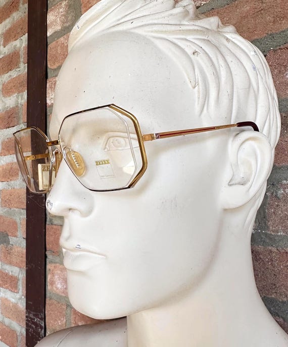 ツァイス カラット ヴィンテージ眼鏡、22Kt 金メッキフレーム