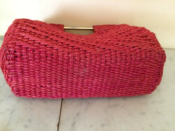 Roberta di Camerino handbag, vintage purse, red o… - image 2