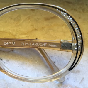 Monture de lunettes femme Guy Laroche, paillettes, NOS, vieux stock, vrai vintage, petit