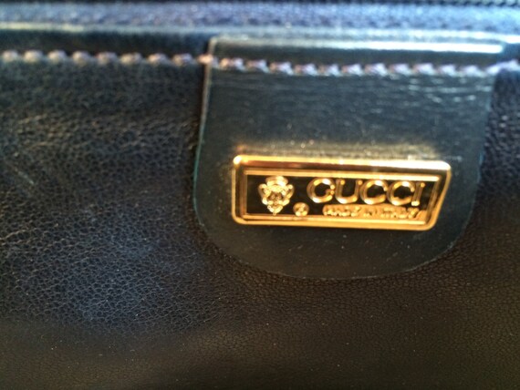 GUCCI vintage grande borsa a tracolla pelle di rettile blu | Etsy Italia