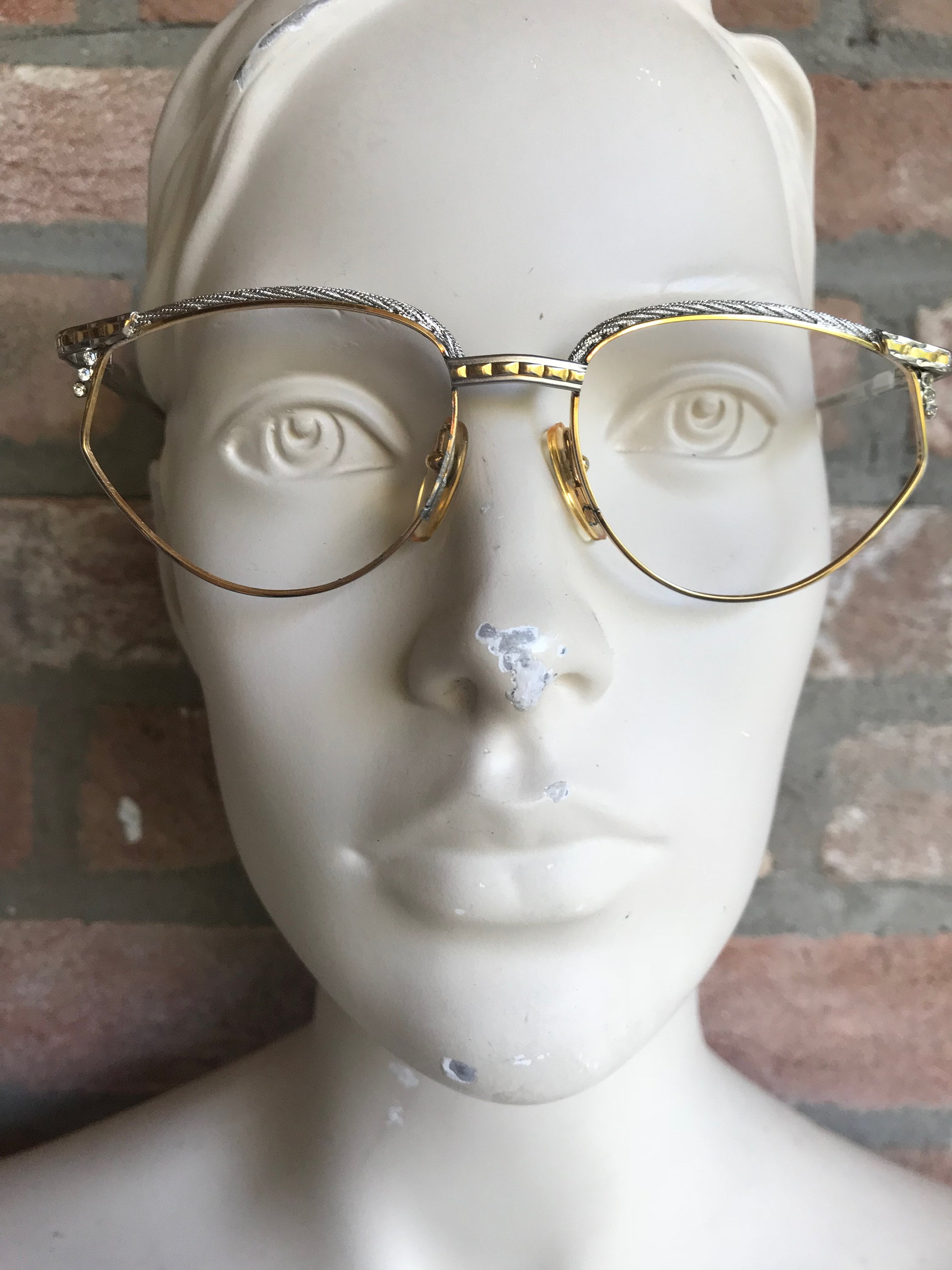 Tiffany Vintage Eyeglass Frame, Vintage 90s, Crystal-encrusted