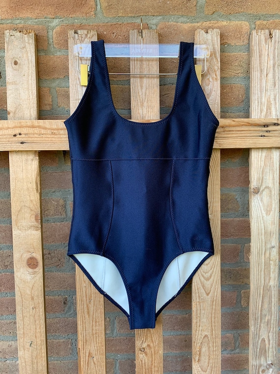 Rare Chanel One-piece Swimsuit, Vintage, Stylish Blue, Mint Rare Chanel One-piece Swimsuit, Vintage, Stylish Blue, Mint